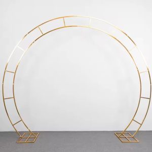 Semicircle gold iron frame