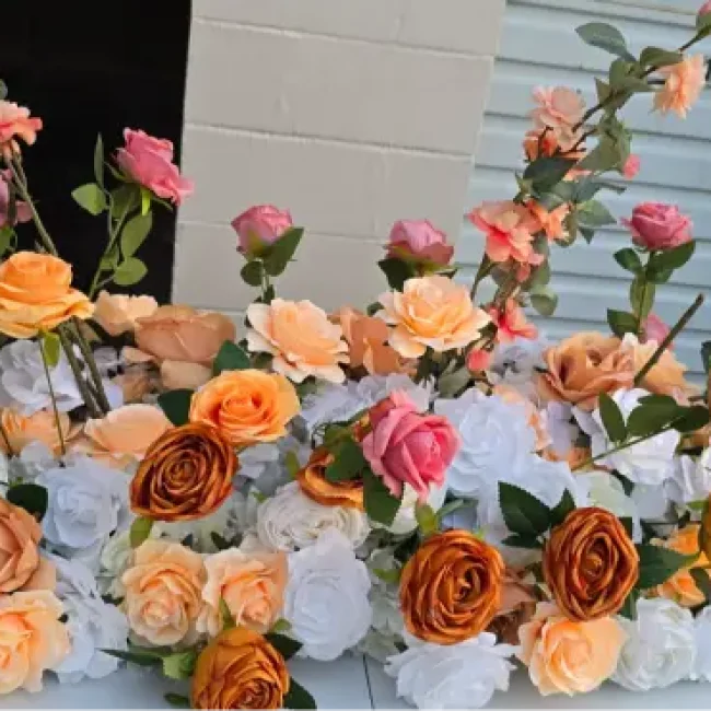 Multicolored 1m flower runner